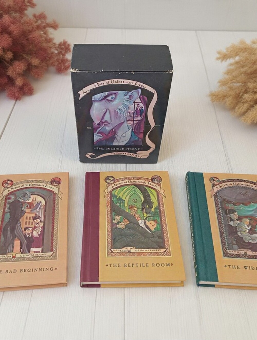 Lemony Snicket A Series of Unfortunate Events Books 1–3 Hardcover Box Set